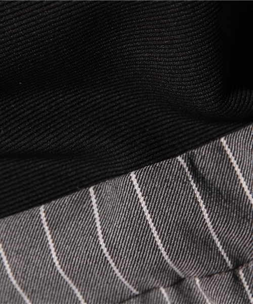 NANO universe（ナノユニバース）の「グログラン*ストライプサロペット（サロペット/オーバーオール・レディース・オフホワイト/ブラック・FREE）」の12枚目の写真