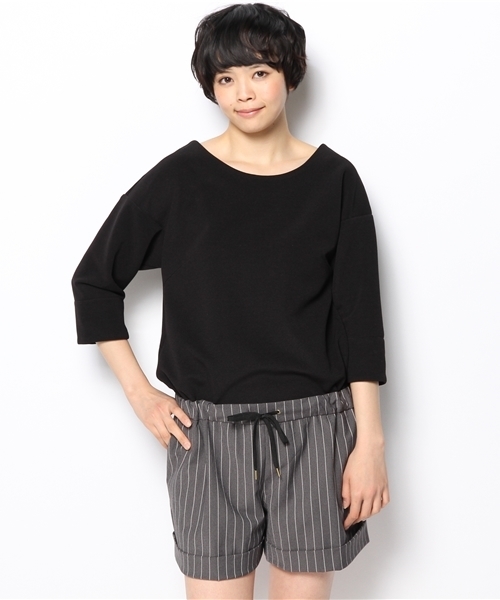 NANO universe（ナノユニバース）の「グログラン*ストライプサロペット（サロペット/オーバーオール・レディース・オフホワイト/ブラック・FREE）」の14枚目の写真