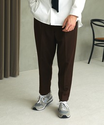 TRストレッチスーツ地 ワンタック テーパードセミワイドパンツ EMMA CLOTHES