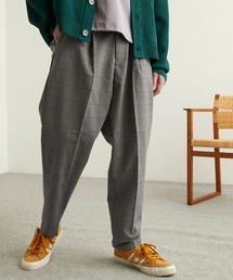 EMMA CLOTHES | TRストレッチスーツ地 ワンタック テーパードセミワイドパンツ EMMA CLOTHES 2021 A/W(スラックス)