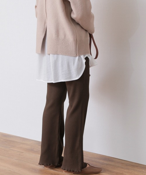 reca（レカ）の「メローリブパンツ（その他パンツ・レディース・ブラック/ブラウン/ベージュ/モカ/ダークベージュ・FREE）」の20枚目の写真