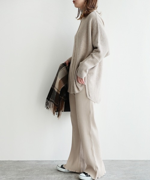 reca（レカ）の「メローリブパンツ（その他パンツ・レディース・ブラック/ブラウン/ベージュ/モカ/ダークベージュ・FREE）」の10枚目の写真