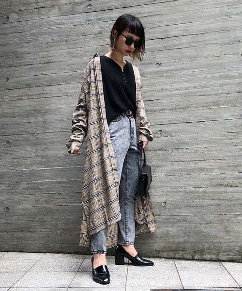 PAGEBOY（ページボーイ）の「ホックヘンリーネックプルオーバー（Tシャツ/カットソー・レディース・オフホワイト/ブラック/ブラック系その他/ベージュ・FREE）」の13枚目の写真