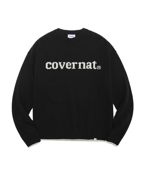 COVERNAT（カバーナット）の「ブランドロゴ クルーネックニットソー/カーディガン（ニット/セーター・メンズ・ブラック/ネイビー/レッド/アイボリー・L）」の15枚目の写真