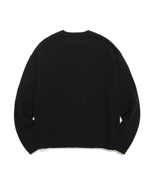 COVERNAT（カバーナット）の「ブランドロゴ クルーネックニットソー/カーディガン（ニット/セーター・メンズ・ブラック/ネイビー/レッド/アイボリー・L）」の16枚目の写真