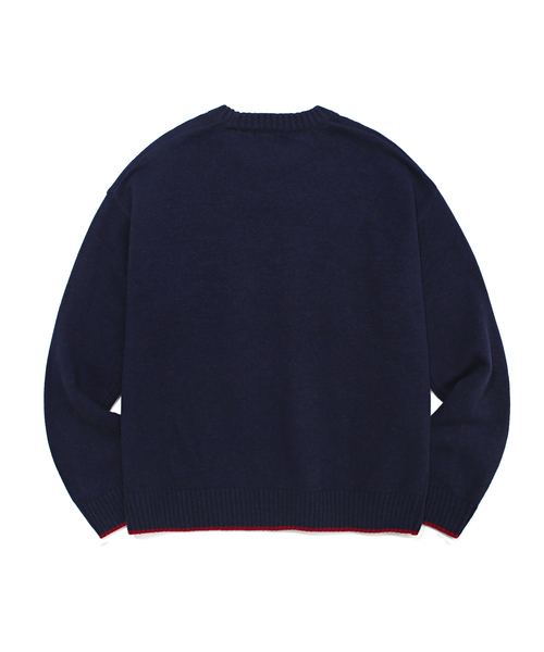 COVERNAT（カバーナット）の「ブランドロゴ クルーネックニットソー/カーディガン（ニット/セーター・メンズ・ブラック/ネイビー/レッド/アイボリー・L）」の20枚目の写真