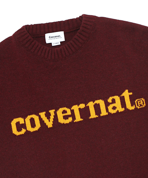COVERNAT（カバーナット）の「ブランドロゴ クルーネックニットソー/カーディガン（ニット/セーター・メンズ・ブラック/ネイビー/レッド/アイボリー・L）」の5枚目の写真