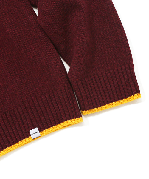 COVERNAT（カバーナット）の「ブランドロゴ クルーネックニットソー/カーディガン（ニット/セーター・メンズ・ブラック/ネイビー/レッド/アイボリー・L）」の6枚目の写真