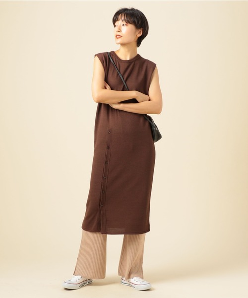 Doux archives（ドゥアルシーヴ）の「12G前開きワンピースノースリーブ