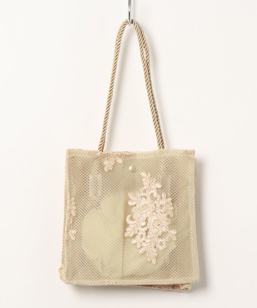 apres jour（アプレジュール）の「【apres jour×ARIAZ】ヴィンテージレースバッグS（トートバッグ・レディース・アイボリー・FREE）」の4枚目の写真