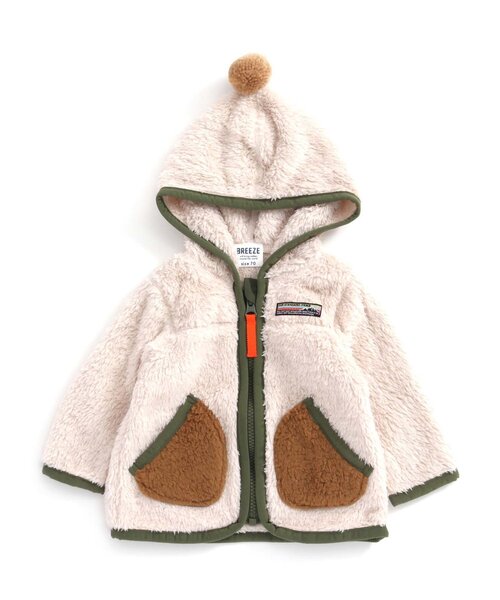 セール ベビーファーフリースジャケット ロンパース Breeze ブリーズ のファッション