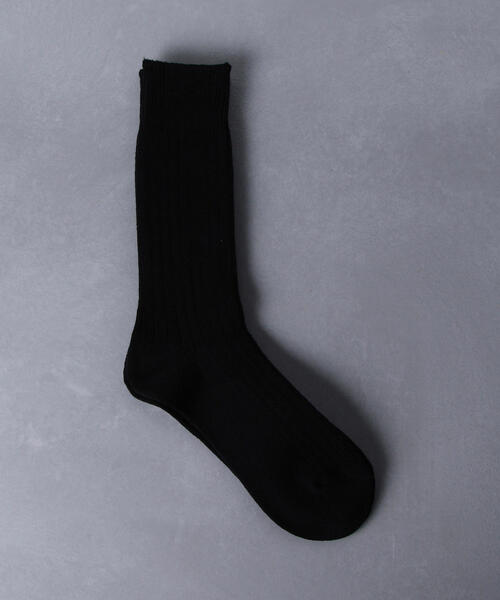 ROTOTO(ロトト)の「<RoToTo(ロトト)> リブ ソックス(ソックス/靴下・メンズ・ダークグリーン/ネイビー/レッド/ワインレッド/ホワイト/ブラック・MEDIUM)」の3枚目の写真