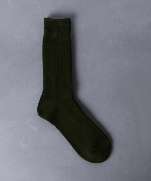 ROTOTO(ロトト)の「<RoToTo(ロトト)> リブ ソックス(ソックス/靴下・メンズ・ダークグリーン/ネイビー/レッド/ワインレッド/ホワイト/ブラック・MEDIUM)」の4枚目の写真