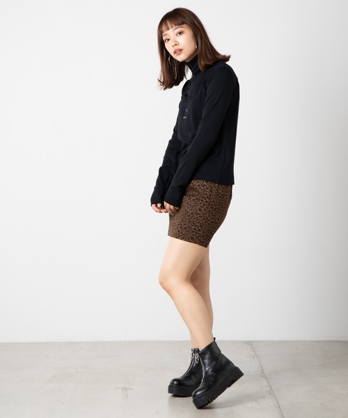 WEGO（ウィゴー）の「WEGO/【2点セット】キャミセットハイネックロンT（Tシャツ/カットソー・レディース・パープル/ブラック・FREE）」の5枚目の写真