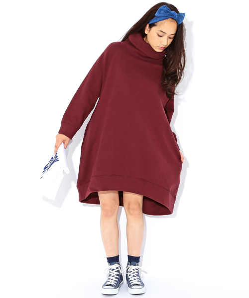 BEAMS BOY(ビームスボーイ)の「BEAMS BOY / スウェット タートル ワンピース(ワンピース・レディース・トップグレー/オートミール/ワインレッド・ONE SIZE)」の11枚目の写真