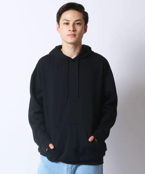 Lazar(ラザル)の「Lazar ビッグシルエット 無地 スウェット パーカー(パーカー・メンズ・ホワイト/ベージュ/ネイビー/グレー/カーキ/ワイン/ブラック・L/M/LL)」の3枚目の写真