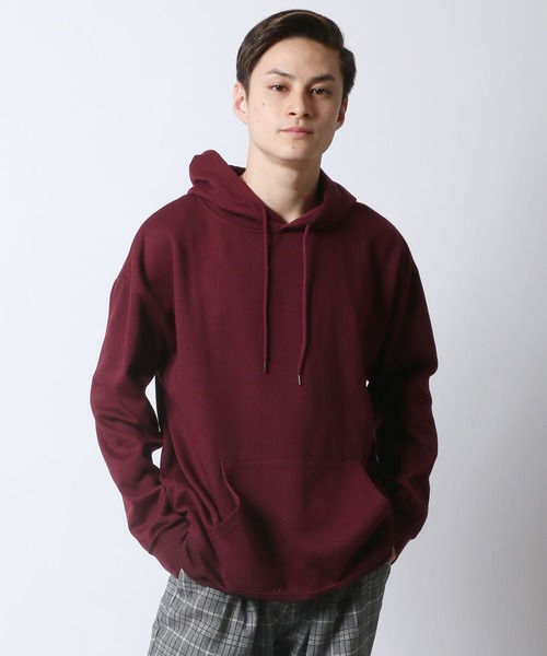 Lazar(ラザル)の「Lazar ビッグシルエット 無地 スウェット パーカー(パーカー・メンズ・ホワイト/ベージュ/ネイビー/グレー/カーキ/ワイン/ブラック・L/M/LL)」の20枚目の写真