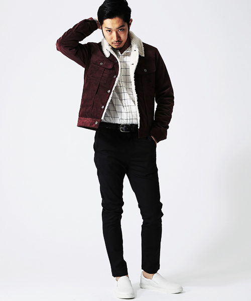 BEAMS（ビームス）の「◎BEAMS / レザー スリッポン（スニーカー・メンズ・ホワイト/ネイビー/ブラック・41/39/42/43/40）」の15枚目の写真