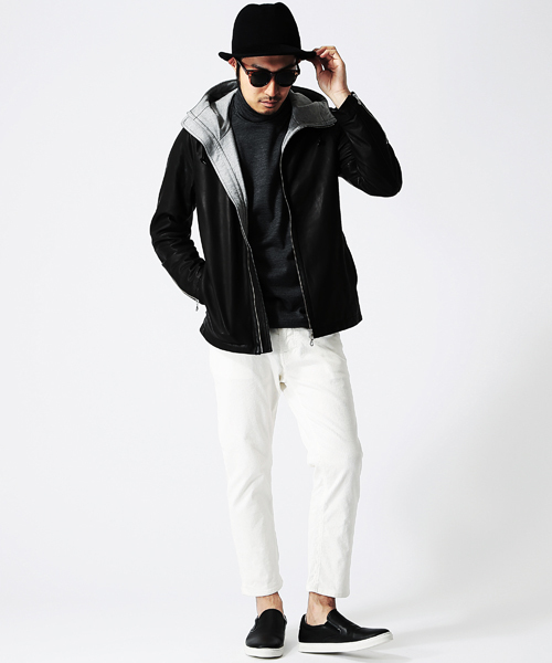 BEAMS（ビームス）の「◎BEAMS / レザー スリッポン（スニーカー・メンズ・ホワイト/ネイビー/ブラック・41/39/42/43/40）」の6枚目の写真