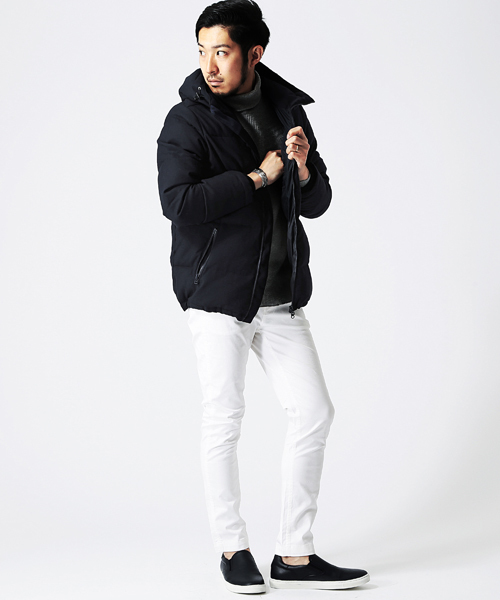 BEAMS（ビームス）の「◎BEAMS / レザー スリッポン（スニーカー・メンズ・ホワイト/ネイビー/ブラック・41/39/42/43/40）」の4枚目の写真