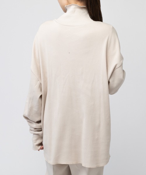 mystic（ミスティック）の「リブBIGタートルプルオーバー（Tシャツ/カットソー・レディース・オフホワイト/ベージュ/サックスブルー/イエロー・FREE）」の11枚目の写真