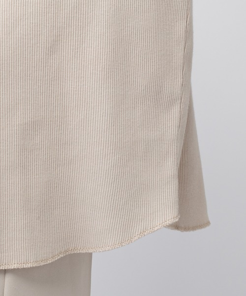 mystic（ミスティック）の「リブBIGタートルプルオーバー（Tシャツ/カットソー・レディース・オフホワイト/ベージュ/サックスブルー/イエロー・FREE）」の14枚目の写真