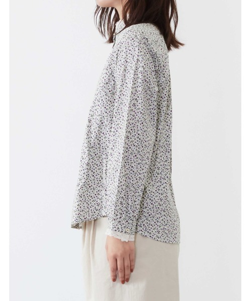 POU DOU DOU（プードゥドゥ）の「レース使いスタンドカラーシャツ（シャツ/ブラウス・レディース・パープル/ブラウン/オフホワイト・3）」の20枚目の写真
