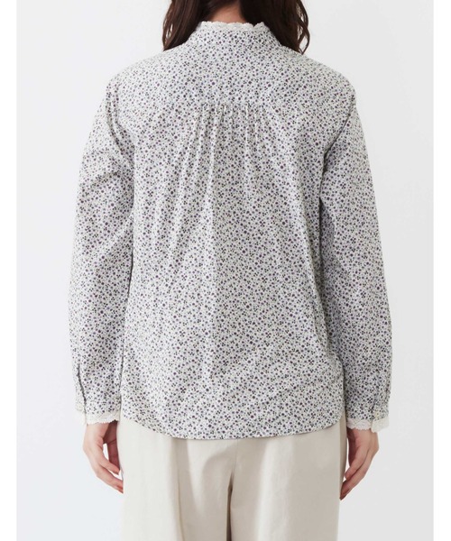 POU DOU DOU（プードゥドゥ）の「レース使いスタンドカラーシャツ（シャツ/ブラウス・レディース・パープル/ブラウン/オフホワイト・3）」の21枚目の写真