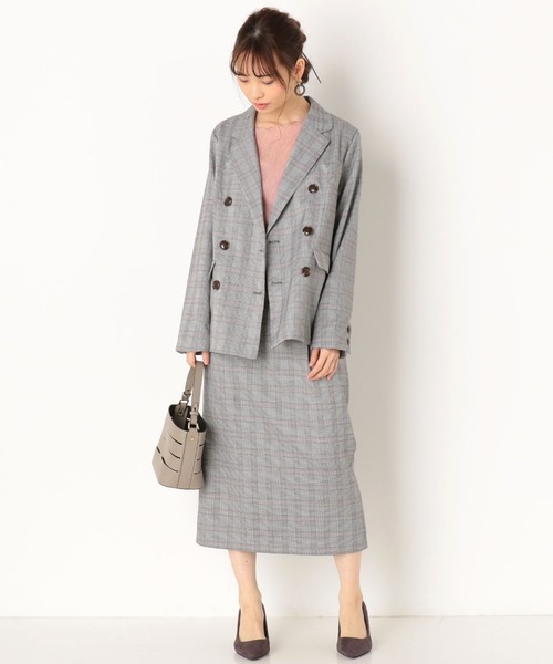 archives(アルシーヴ)の「【SETUPにも】チェックダブルジャケット(テーラードジャケット・レディース・ブラウン/グレー/モカ・MEDIUM)」の21枚目の写真