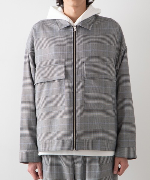 WEGO(ウィゴー)の「WEGO/【セットアップ対応商品】TRルーズショートブルゾン/シャツジャケット(ブルゾン・メンズ・ブラック/グレー系その他2/ベージュ系その他2・MEDIUM/LARGE)」の10枚目の写真