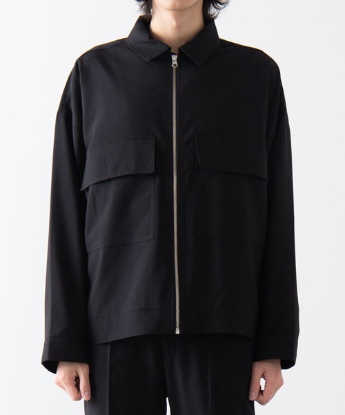 WEGO(ウィゴー)の「WEGO/【セットアップ対応商品】TRルーズショートブルゾン/シャツジャケット(ブルゾン・メンズ・ブラック/グレー系その他2/ベージュ系その他2・MEDIUM/LARGE)」の13枚目の写真