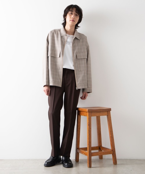 WEGO(ウィゴー)の「WEGO/【セットアップ対応商品】TRルーズショートブルゾン/シャツジャケット(ブルゾン・メンズ・ブラック/グレー系その他2/ベージュ系その他2・MEDIUM/LARGE)」の14枚目の写真