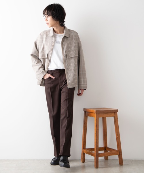 WEGO(ウィゴー)の「WEGO/【セットアップ対応商品】TRルーズショートブルゾン/シャツジャケット(ブルゾン・メンズ・ブラック/グレー系その他2/ベージュ系その他2・MEDIUM/LARGE)」の5枚目の写真