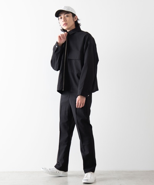 WEGO(ウィゴー)の「WEGO/【セットアップ対応商品】TRルーズショートブルゾン/シャツジャケット(ブルゾン・メンズ・ブラック/グレー系その他2/ベージュ系その他2・MEDIUM/LARGE)」の4枚目の写真