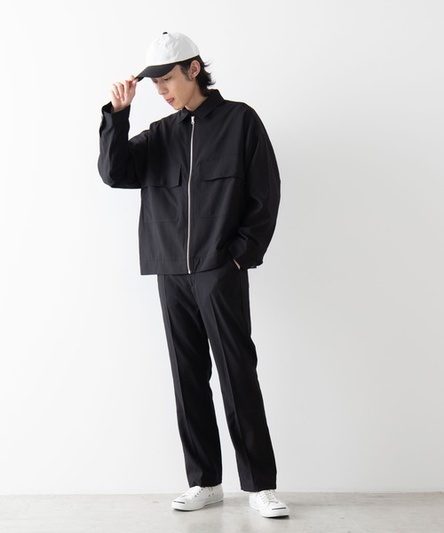 WEGO(ウィゴー)の「WEGO/【セットアップ対応商品】TRルーズショートブルゾン/シャツジャケット(ブルゾン・メンズ・ブラック/グレー系その他2/ベージュ系その他2・MEDIUM/LARGE)」の11枚目の写真