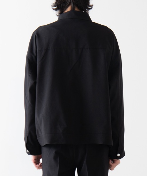 WEGO(ウィゴー)の「WEGO/【セットアップ対応商品】TRルーズショートブルゾン/シャツジャケット(ブルゾン・メンズ・ブラック/グレー系その他2/ベージュ系その他2・MEDIUM/LARGE)」の22枚目の写真