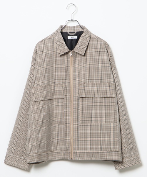 WEGO(ウィゴー)の「WEGO/【セットアップ対応商品】TRルーズショートブルゾン/シャツジャケット(ブルゾン・メンズ・ブラック/グレー系その他2/ベージュ系その他2・MEDIUM/LARGE)」の9枚目の写真