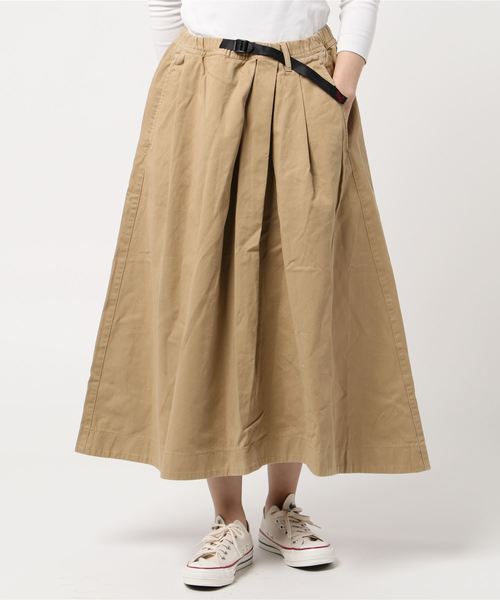 GRAMICCI (グラミチ)の「GRAMICCI/グラミチ TALECUT SKIRT テイルカットスカート GLSK-20S002(スカート)」|ベージュ系その他