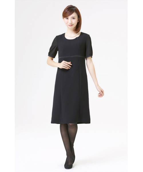 MONOIR（モノワール）の「濃染加工ハイウエストアンサンブル（ジャケットワンピース）（アンサンブル・レディース・ブラック・11号/17号/7号/15号/9号/13号）」の3枚目の写真