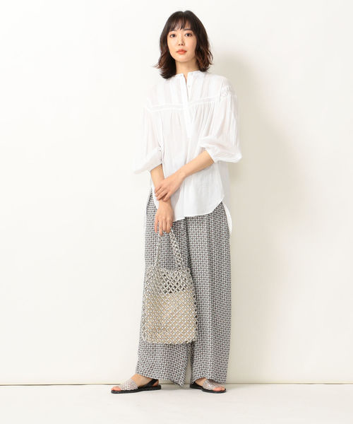 SHIPS any(シップス エニィ)の「SHIPS any:PARIS AUTHENTIQUE プリントパンツ◇(その他パンツ・レディース・グレー/イエロー/ネイビー/ブルー/チャコールグレー・38/36)」の7枚目の写真