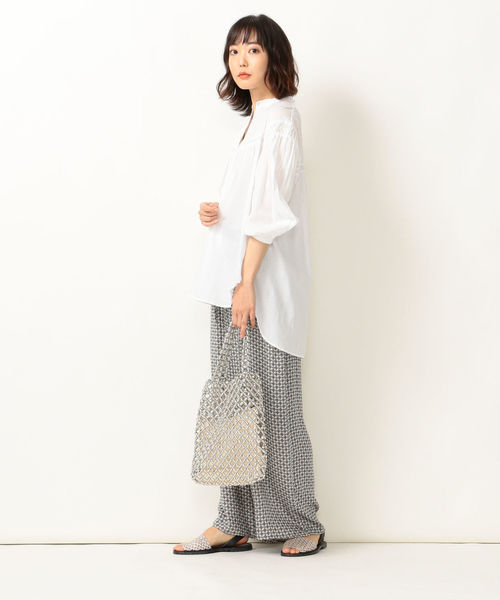 SHIPS any(シップス エニィ)の「SHIPS any:PARIS AUTHENTIQUE プリントパンツ◇(その他パンツ・レディース・グレー/イエロー/ネイビー/ブルー/チャコールグレー・38/36)」の9枚目の写真