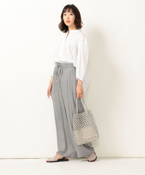 SHIPS any(シップス エニィ)の「SHIPS any:PARIS AUTHENTIQUE プリントパンツ◇(その他パンツ・レディース・グレー/イエロー/ネイビー/ブルー/チャコールグレー・38/36)」の11枚目の写真