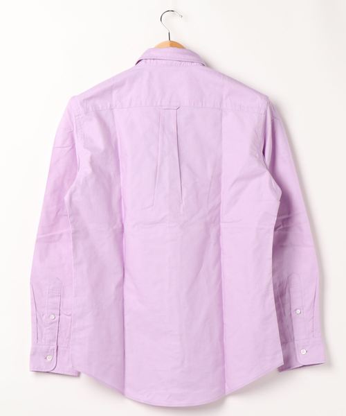 HARVARD（ハーバード）の「【HARVARD】オックスボタンダウンシャツ（シャツ/ブラウス・メンズ・キナリ/パープル/ライトグレー・XL/S/L/M）」の4枚目の写真