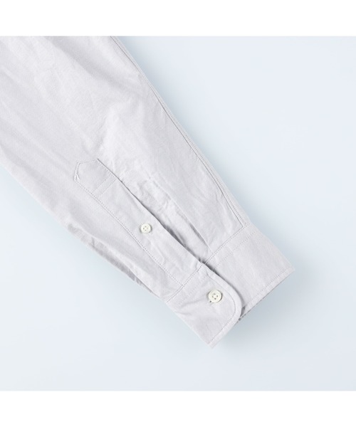 HARVARD（ハーバード）の「【HARVARD】オックスボタンダウンシャツ（シャツ/ブラウス・メンズ・キナリ/パープル/ライトグレー・XL/S/L/M）」の8枚目の写真