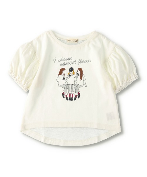 BRANSHES（ブランシェス）の「ガールスプリントTシャツ（Tシャツ/カットソー・キッズ・サックスブルー/アイボリー・80ｃｍ/150cm/110cm/100cm/90cm/130cm/140cm/120cm）」の17枚目の写真