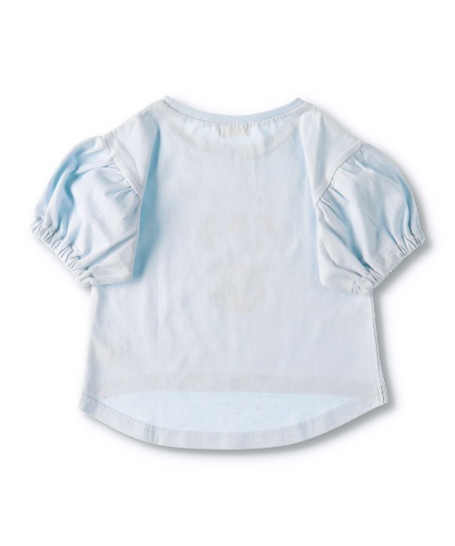 BRANSHES（ブランシェス）の「ガールスプリントTシャツ（Tシャツ/カットソー・キッズ・サックスブルー/アイボリー・80ｃｍ/150cm/110cm/100cm/90cm/130cm/140cm/120cm）」の7枚目の写真