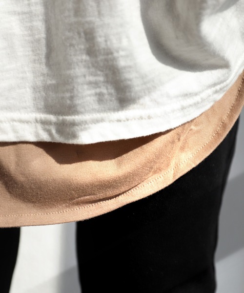 antiqua（アンティカ）の「レイヤードロングキャミソール（キャミソール・レディース・ブラック/オフホワイト/モカ/チョコ/ブラウン系その他/ブラウン系その他2・M/L）」の3枚目の写真