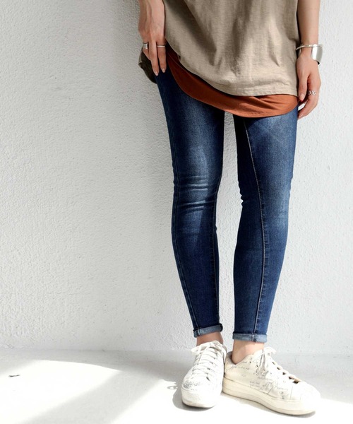 antiqua（アンティカ）の「レイヤードロングキャミソール（キャミソール・レディース・ブラック/オフホワイト/モカ/チョコ/ブラウン系その他/ブラウン系その他2・M/L）」の7枚目の写真