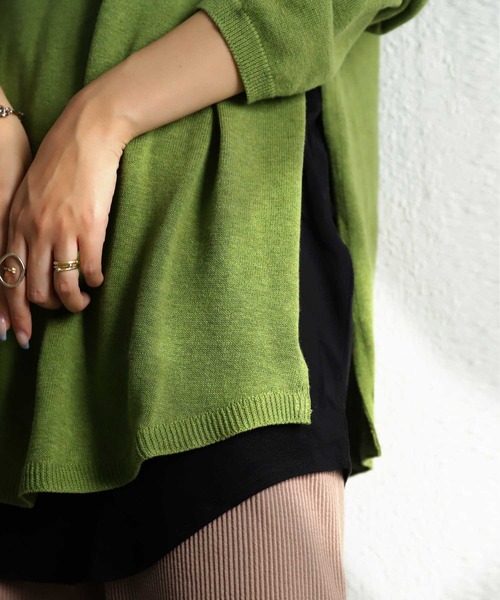 antiqua（アンティカ）の「レイヤードロングキャミソール（キャミソール・レディース・ブラック/オフホワイト/モカ/チョコ/ブラウン系その他/ブラウン系その他2・M/L）」の22枚目の写真