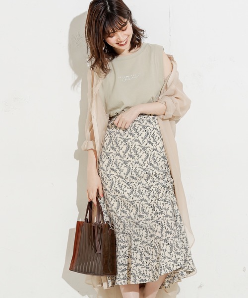 natural couture（ナチュラルクチュール）の「ウエストベルト付シースルーロングシャツ（シャツ/ブラウス・レディース・ブラック/ベージュ/オフホワイト・FREE）」の22枚目の写真